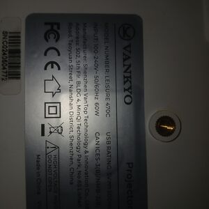Vankyo Projector Replacement Part - Silver Label
